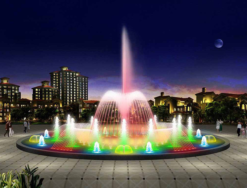 音乐喷泉选择LED水下灯是不错的选择